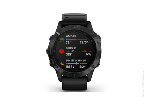 Спортивные часы Garmin Fenix 6 Black with Black Band