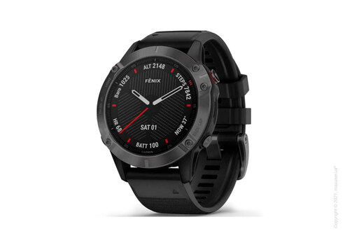 Спортивные часы Garmin Fenix 6 Carbon Gray DLC with Black Band