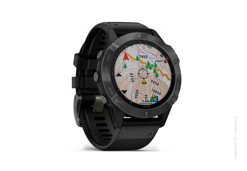 Спортивные часы Garmin Fenix 6 Carbon Gray DLC with Black Band