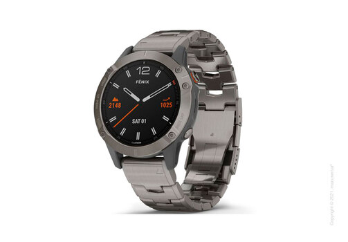 Спортивные часы Garmin Fenix 6 Titanium with Vented Titanium Bracelet