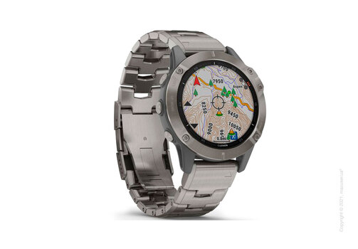 Спортивные часы Garmin Fenix 6 Titanium with Vented Titanium Bracelet