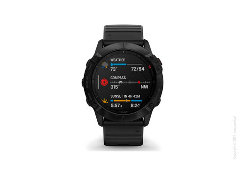 Спортивные часы Garmin Fenix 6X Black with Black Band