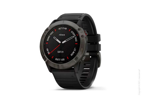 Спортивные часы Garmin Fenix 6X Carbon Gray DLC with Black Band