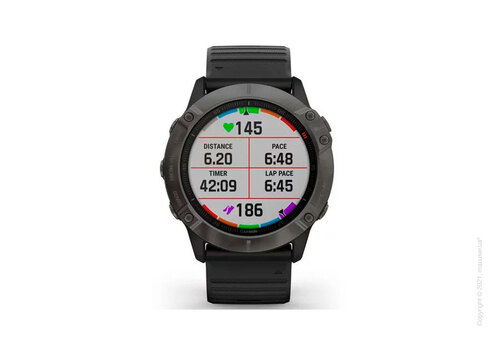 Спортивные часы Garmin Fenix 6X Carbon Gray DLC with Black Band