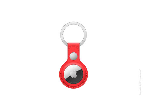 Apple AirTag Leather Key Ring (PRODUCT)RED