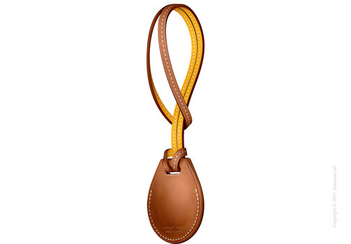 AirTag Hermès Bag Charm Fauve