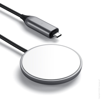 Satechi USB-C Magnetic Wireless Charging Cable Space Grey