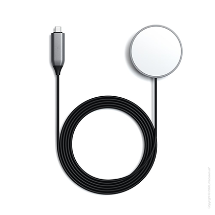 Satechi USB-C Magnetic Wireless Charging Cable Space Grey