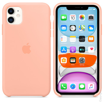 Чехол Apple iPhone 11 Silicone Case Grapefruit, Copy