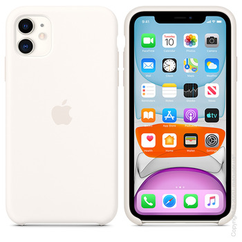 Чехол Apple iPhone 11 Silicone Case Iwory White, Copy