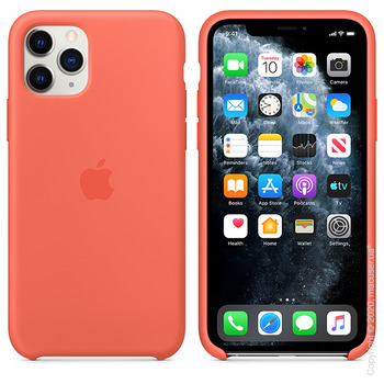 Чехол Apple iPhone 11 Pro Silicone Case, Clementine (Orange), Copy