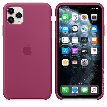 Чехол iPhone 11 Pro Max Silicone Case, Pomegranate
