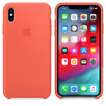 Чехол iPhone Xs Silicone Case, Nectarine Copy