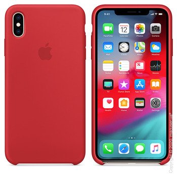 Чехол iPhone Xs Max Silicone Case, (PRODUCT) Red Copy