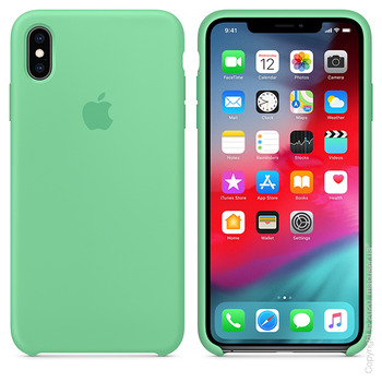 Чехол iPhone Xs Max Silicone Case, Spearmint Copy