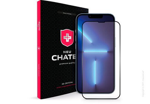 Стекло + NEU Chatel Corning Gorilla Glass for iPhone 13 Pro Max Front Black