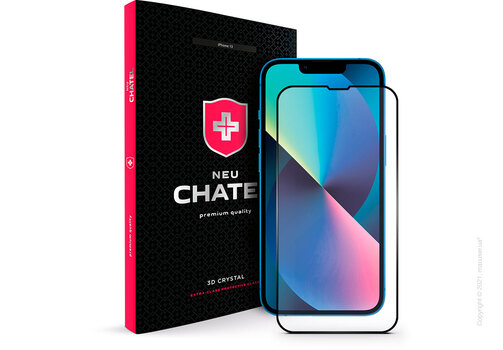 Стекло + NEU Chatel Corning Gorilla Glass for iPhone 13 | 13 Pro Front Black