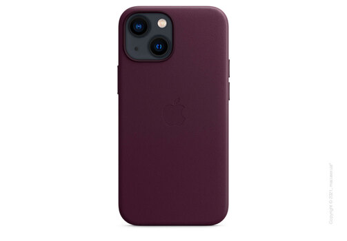 Apple iPhone 13 mini Leather Case with MagSafe - Dark Cherry