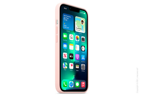 Apple iPhone 13 Pro Silicone Case with MagSafe - Chalk Pink Copy