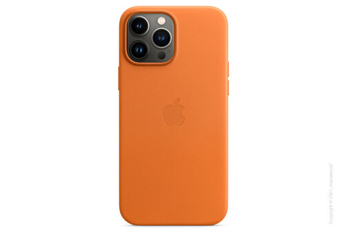 Apple iPhone 13 Pro Max Leather Case with MagSafe - Golden Brown Copy