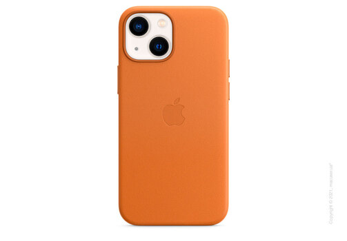 Apple iPhone 13 mini Leather Case with MagSafe - Golden Brown Copy