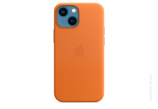 Apple iPhone 13 mini Leather Case with MagSafe - Golden Brown Copy