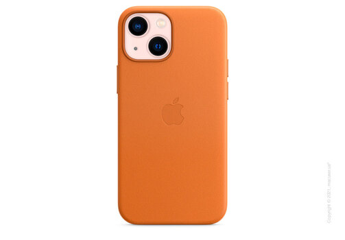 Apple iPhone 13 mini Leather Case with MagSafe - Golden Brown Copy