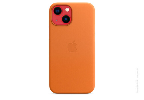 Apple iPhone 13 mini Leather Case with MagSafe - Golden Brown Copy