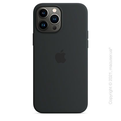 Apple iPhone 13 Pro Max Silicone Case with MagSafe - Midnight Copy
