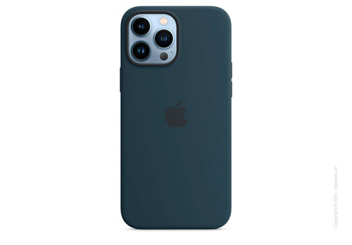 Apple iPhone 13 Pro Max Silicone Case with MagSafe - Abyss Blue Copy