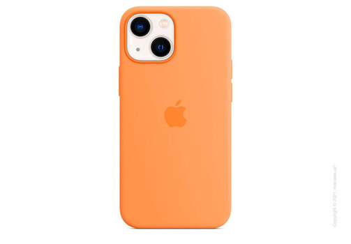 Apple iPhone 13 mini Silicone Case with MagSafe - Marigold Copy