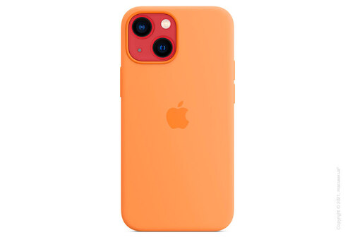 Apple iPhone 13 mini Silicone Case with MagSafe - Marigold Copy