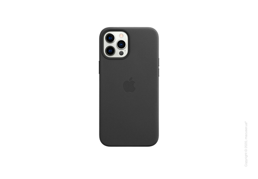 iPhone 12 Pro Max Leather Case with MagSafe - Black Copy
