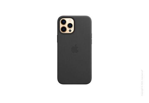 iPhone 12 Pro Max Leather Case with MagSafe - Black Copy