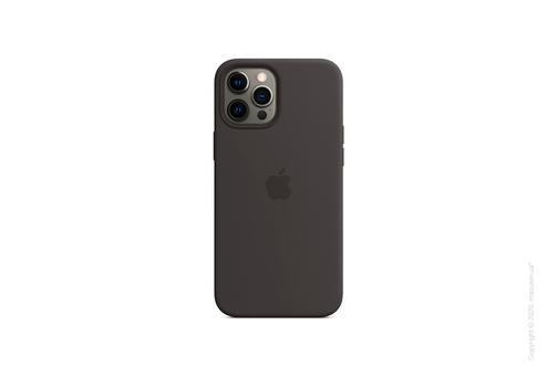 Чехол iPhone 12 Pro Max Silicone Case with MagSafe - Black Copy