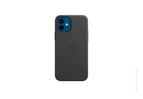 iPhone 12 | 12 Pro Leather Case with MagSafe - Black Copy