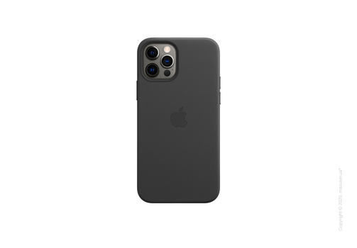 iPhone 12 | 12 Pro Leather Case with MagSafe - Black Copy