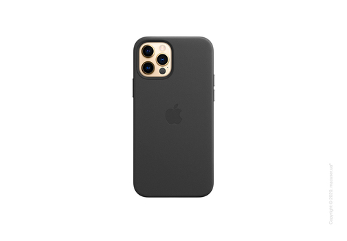 iPhone 12 | 12 Pro Leather Case with MagSafe - Black Copy