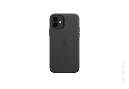 iPhone 12 | 12 Pro Leather Case with MagSafe - Black Copy