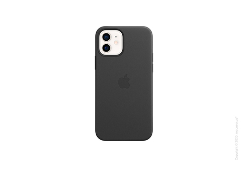 iPhone 12 | 12 Pro Leather Case with MagSafe - Black Copy