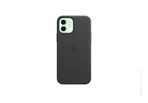 iPhone 12 | 12 Pro Leather Case with MagSafe - Black Copy