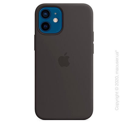 Чехол iPhone 12 | 12 Pro Silicone Case with MagSafe - Black Copy