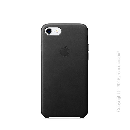 Чехол Apple iPhone 8/7 Leather Case, Black Copy