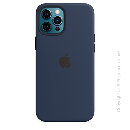 Чехол iPhone 12 Pro Max Silicone Case with MagSafe - Deep Navy Copy
