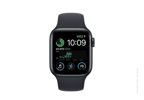 Apple Watch SE GPS 40mm Midnight Aluminum Case with Midnight Sport Band