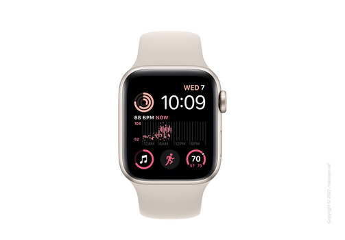 Apple Watch SE GPS 40mm Starlight Aluminum Case with Starlight Sport Band