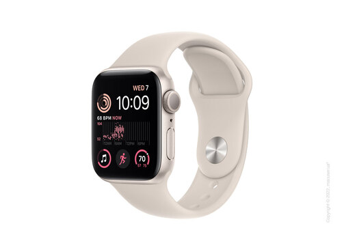 Apple Watch SE GPS 40mm Starlight Aluminum Case with Starlight Sport Band