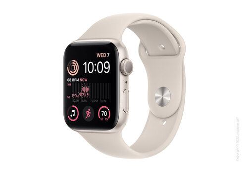 Apple Watch SE GPS 44mm Starlight Aluminum Case with Starlight Sport Band