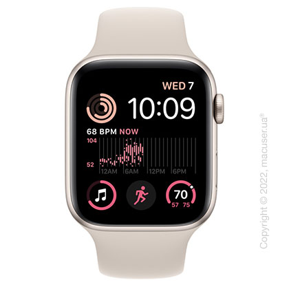Apple Watch SE GPS 44mm Starlight Aluminum Case with Starlight Sport Band