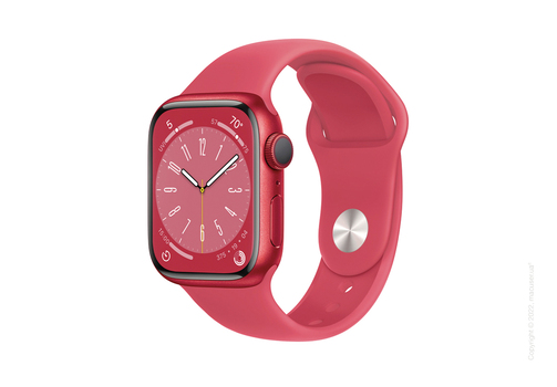 Apple Watch Series 8 GPS, 45mm (PRODUCT)RED Aluminium Case with (PRODUCT)RED Sport Band